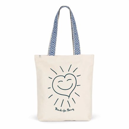 "Thanks For Being" Ethnic Totebag - Organic cotton